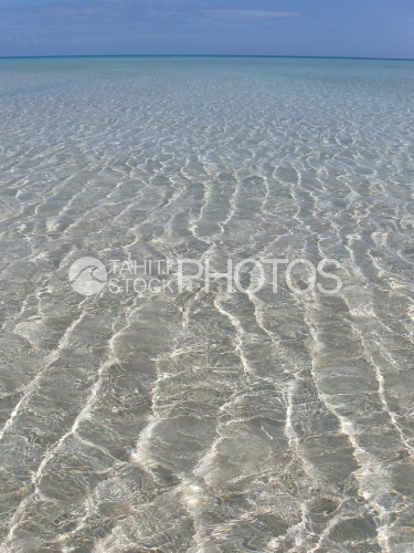 Shalow Lagoon and horizon, Lagon peu profond et horizon