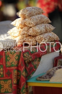 Bags of Pop corn on the table