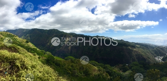 View from the belvedere at Pirae, Papeete