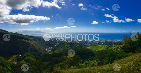 View from the belvedere at Pirae, Papeete