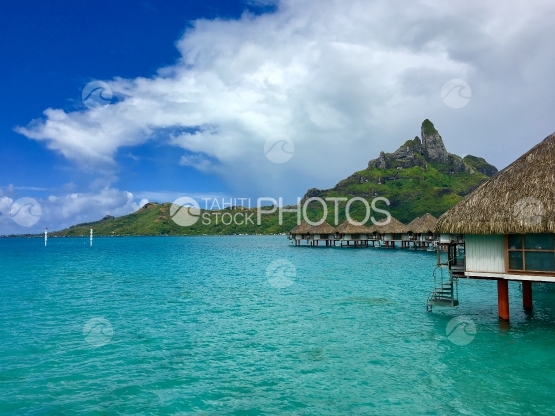 Beautiful view on Mt Otemanu, Bora Bora