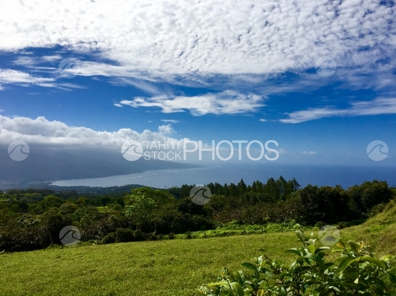 Tahiti Iti, View from the plateau de Taravao