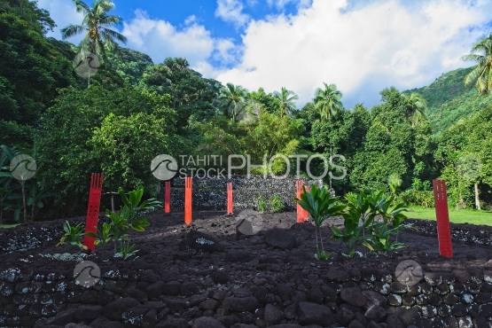 Tahiti, marae Arahurahu of Paea