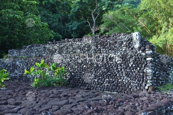 Tahiti, marae Arahurahu of Paea