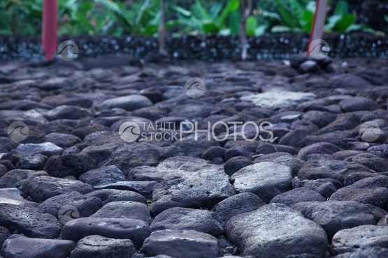 Tahiti, marae Arahurahu of Paea