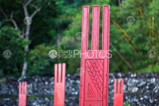 Tahiti, marae Arahurahu of Paea