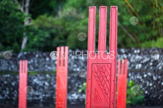 Tahiti, marae Arahurahu of Paea