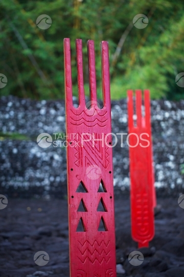 Tahiti, marae Arahurahu of Paea
