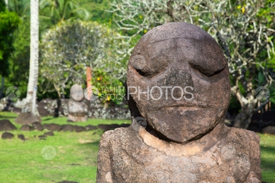 Tahiti, copy of tiki of Austral islands of Polynesia
