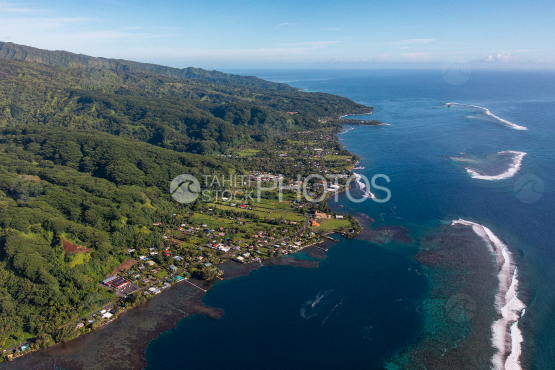 Tahiti aerial photography of Hiitia