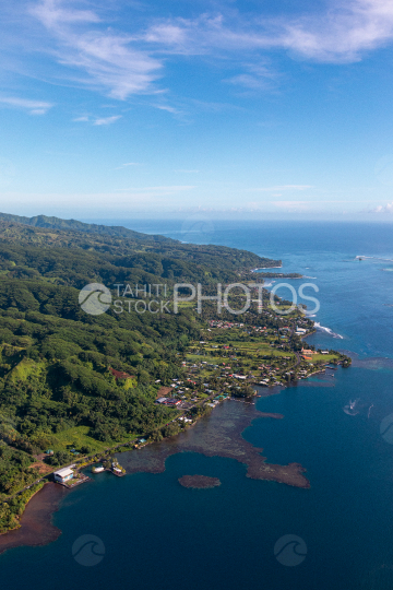 Tahiti, aerial photography of Hiitia