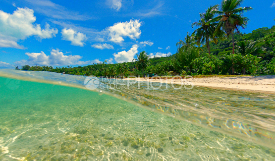 Bora Bora, matira beach and lagoon