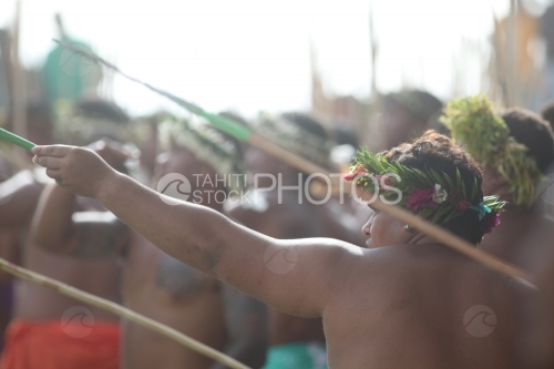 Tahitian and Traditional Spear Contest, Lanceurs de Javelots Traditionnels Polynésiens