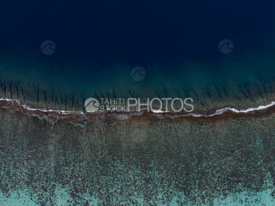 Tikehau, Drone atoll, Ocean, French Polynesia, Tahiti