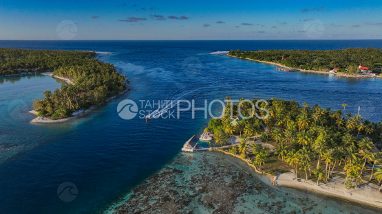 Rangiroa, Aerial, Avatoru Pass, French Polynesia