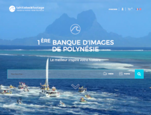 home page de Tahitistockfootage.com banque d'images de polynésie