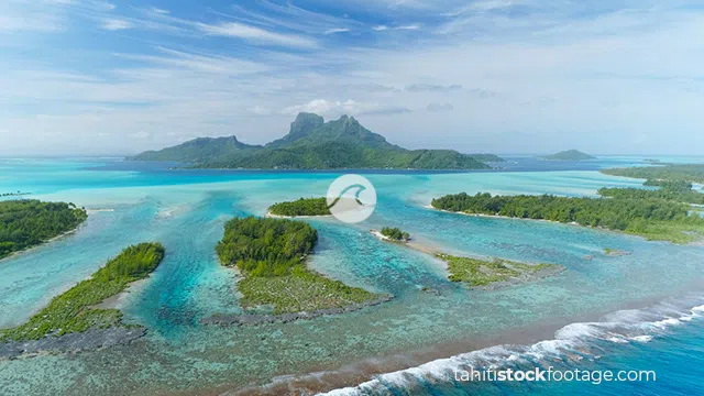 Islands aerial stock footage