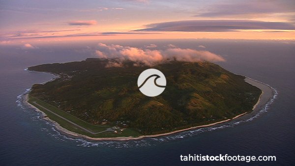Aerial Austral islands Stock Footage