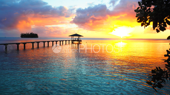 Landscapes and sunsets South Pacific
